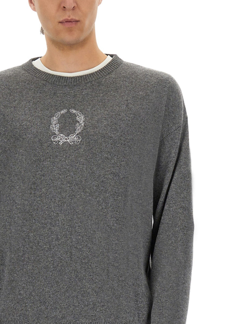 Grey Crew Neck Sweater 2