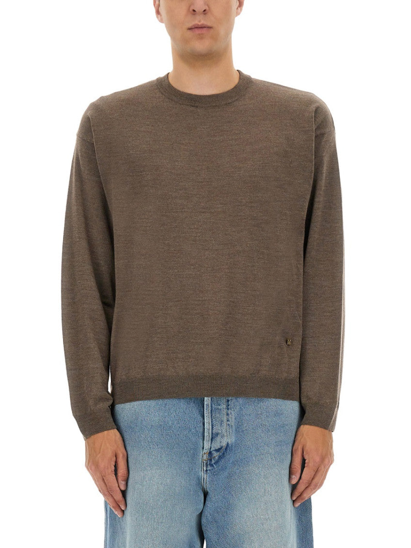 Brown Crew Neck Sweater 1