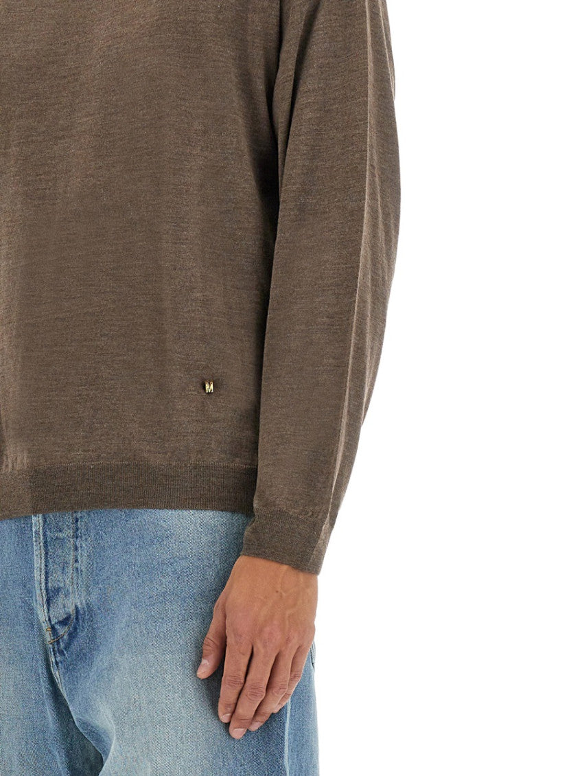 Brown Crew Neck Sweater 2