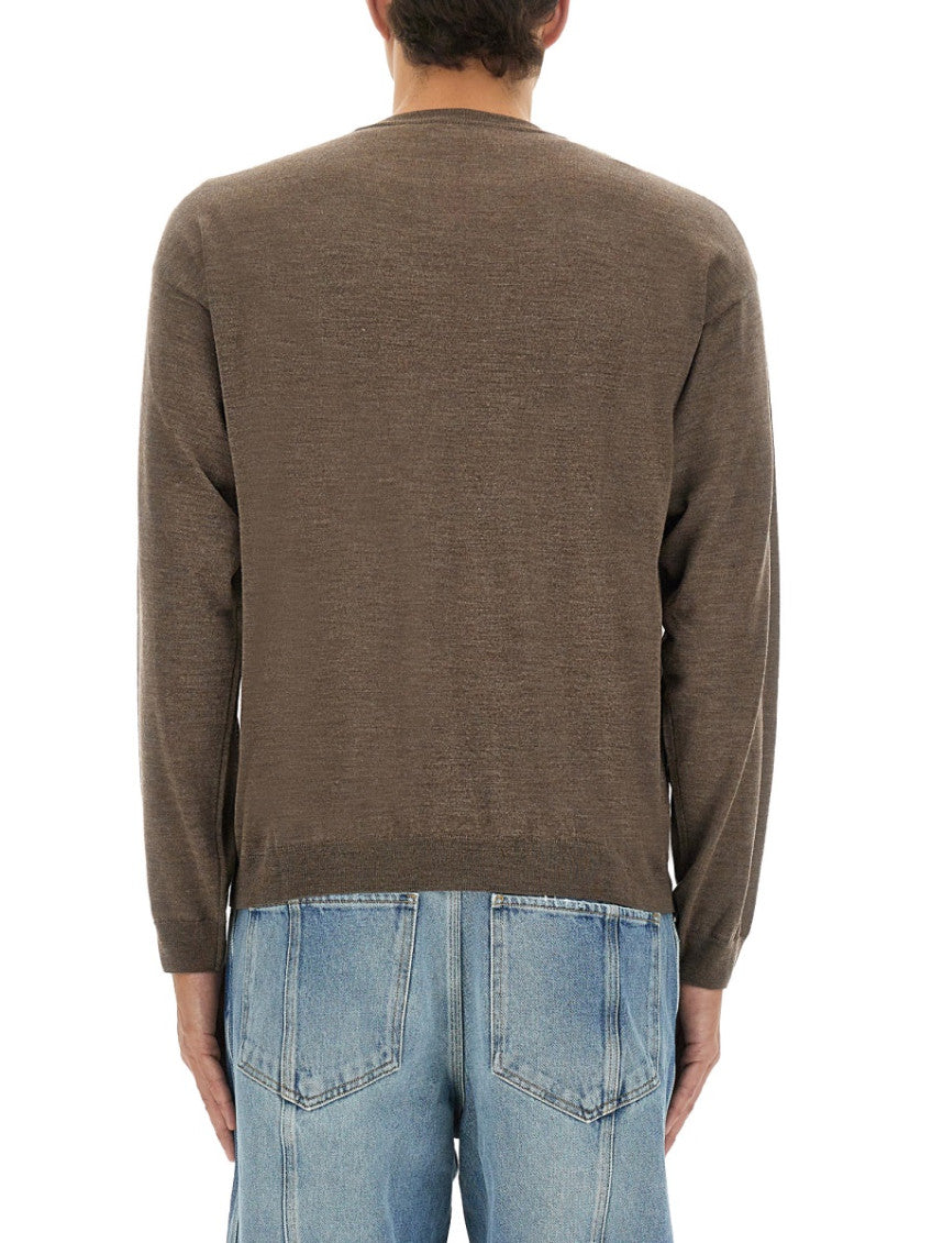 Brown Crew Neck Sweater 4