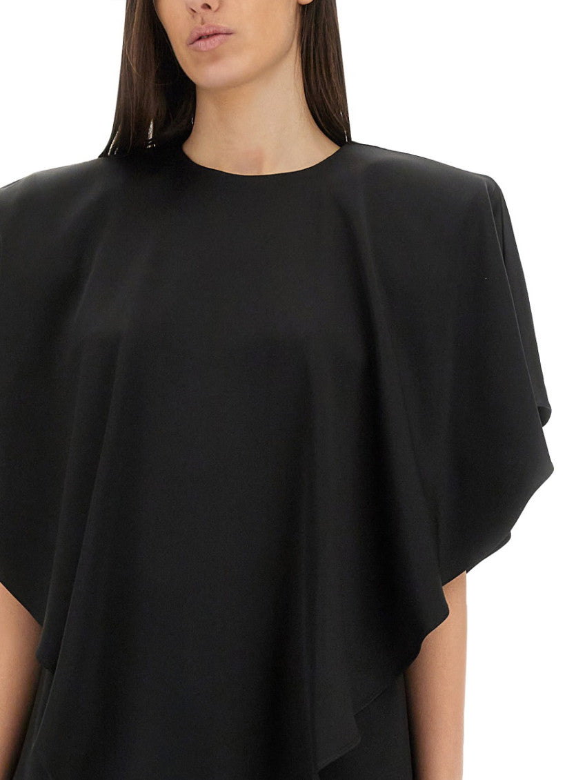 Black Solid Round Neck Top 3