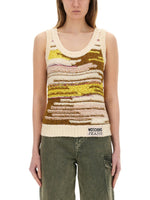 Multicolor Graphic Scoop Neck Top 1