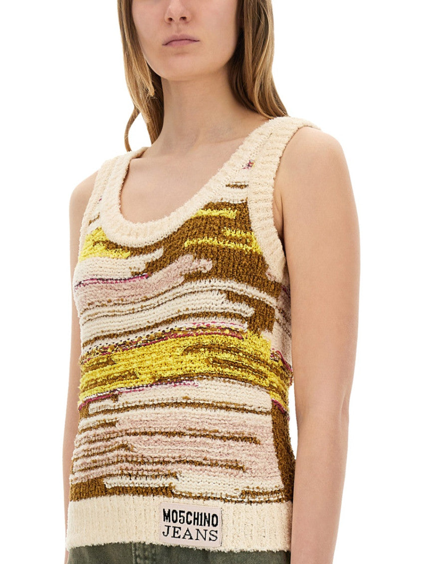 Multicolor Graphic Scoop Neck Top 3