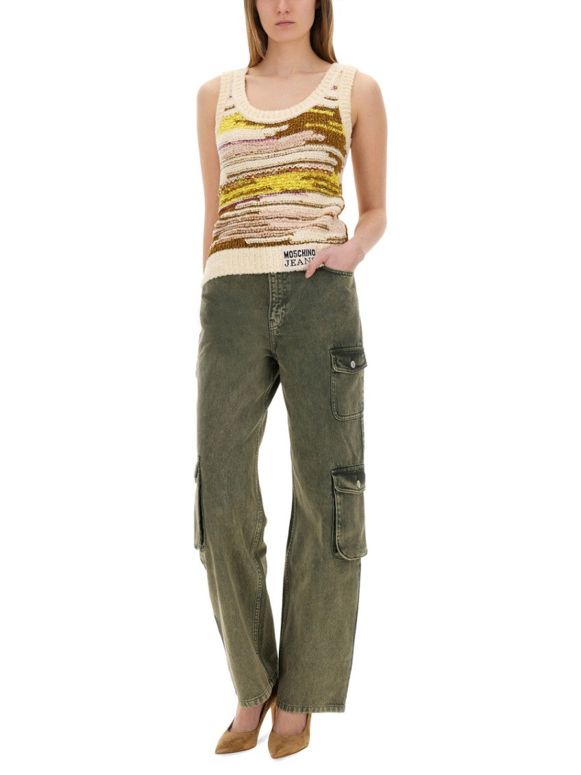 Multicolor Graphic Scoop Neck Top 4