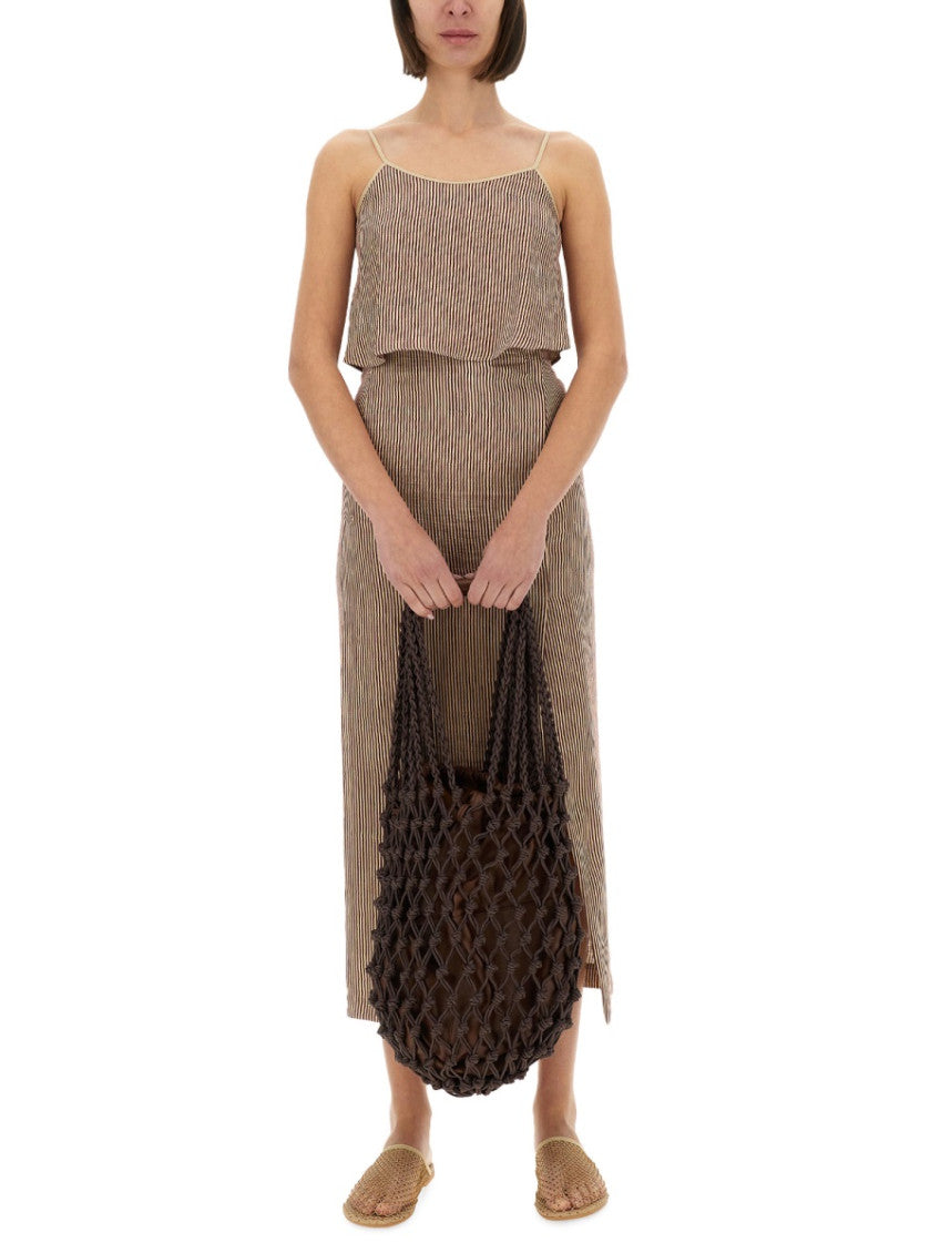 Brown Stripes Scoop Neck Top 4