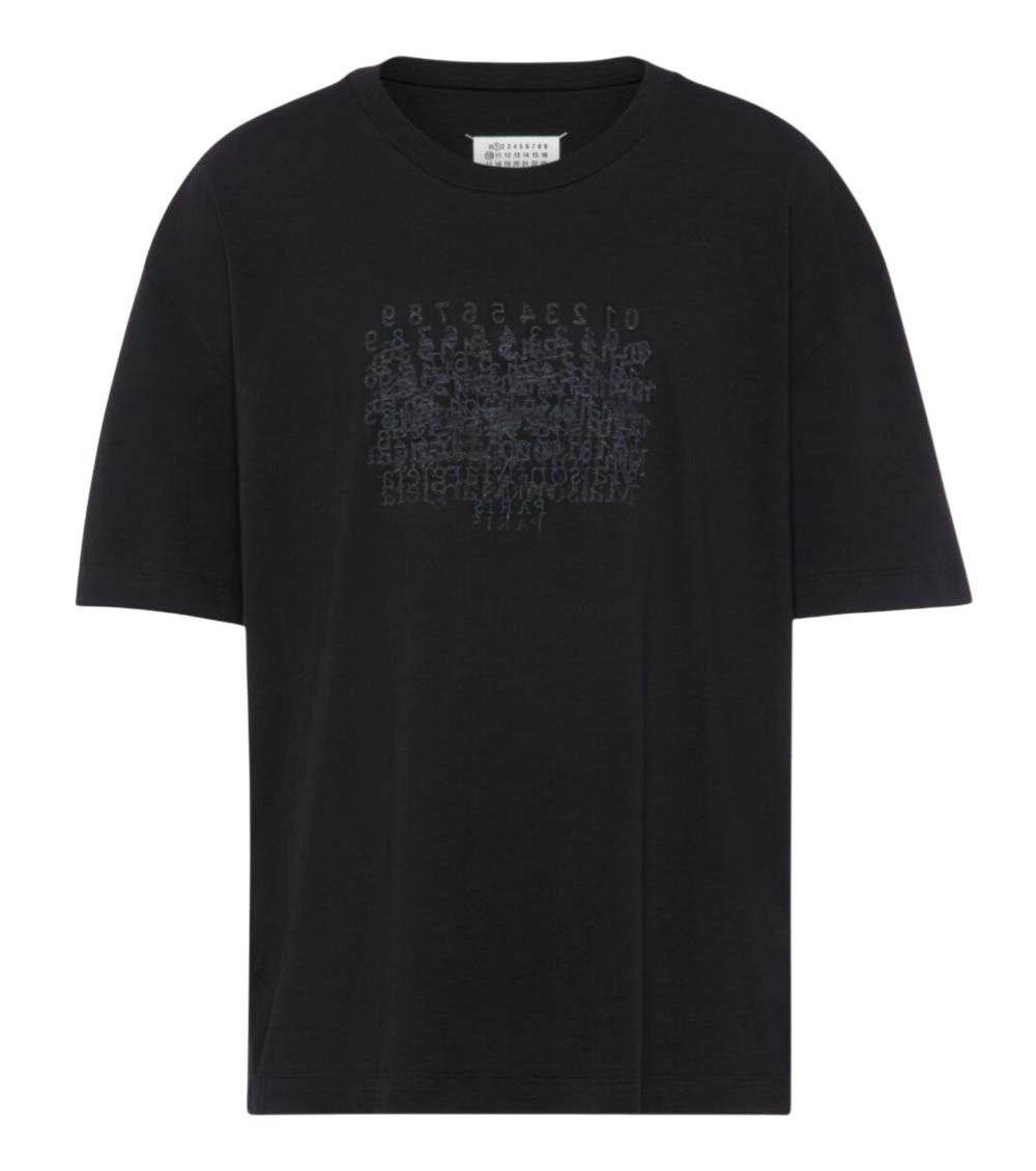 Black Graphic Crew Neck T-Shirt 1