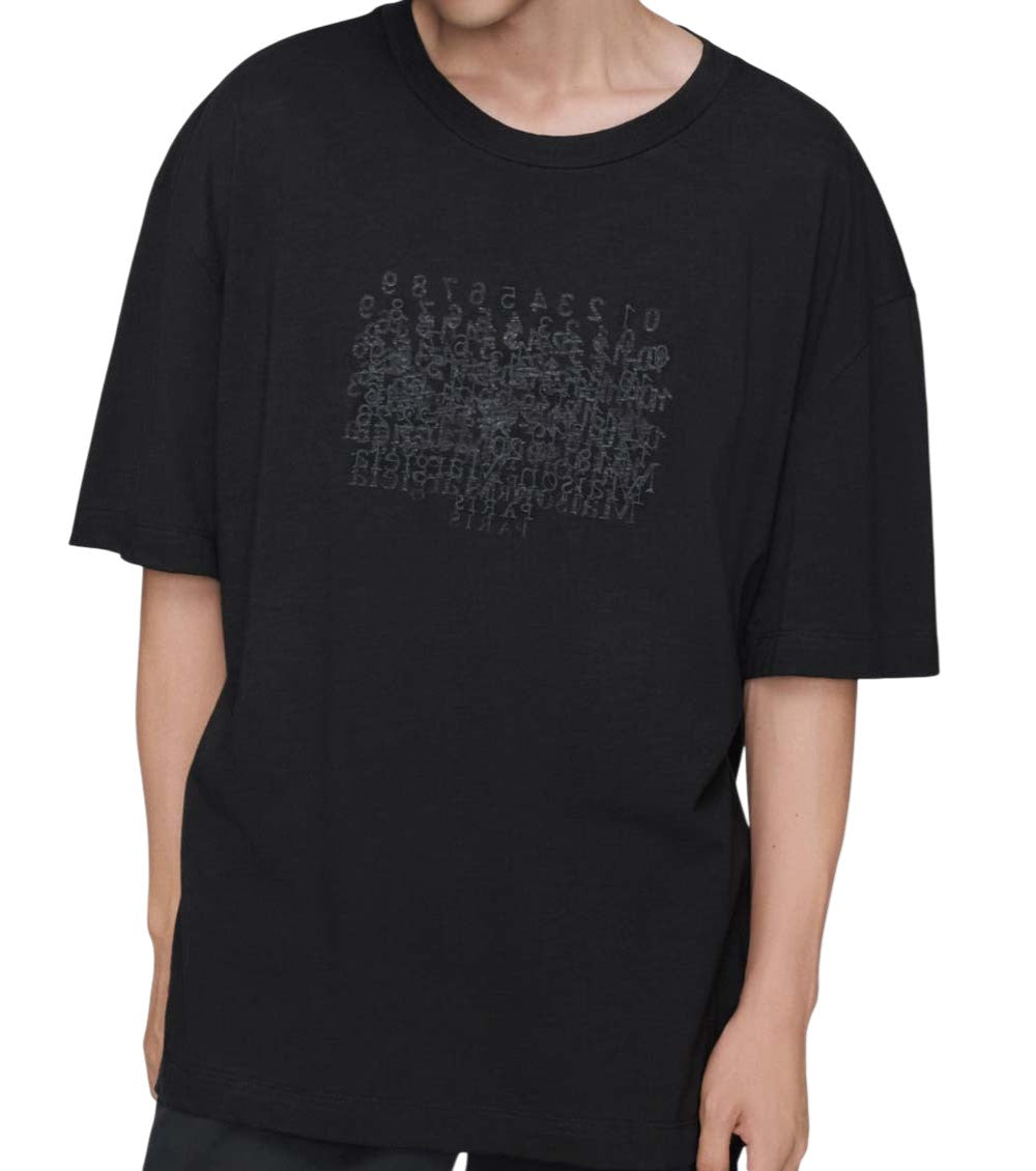 Black Graphic Crew Neck T-Shirt 2