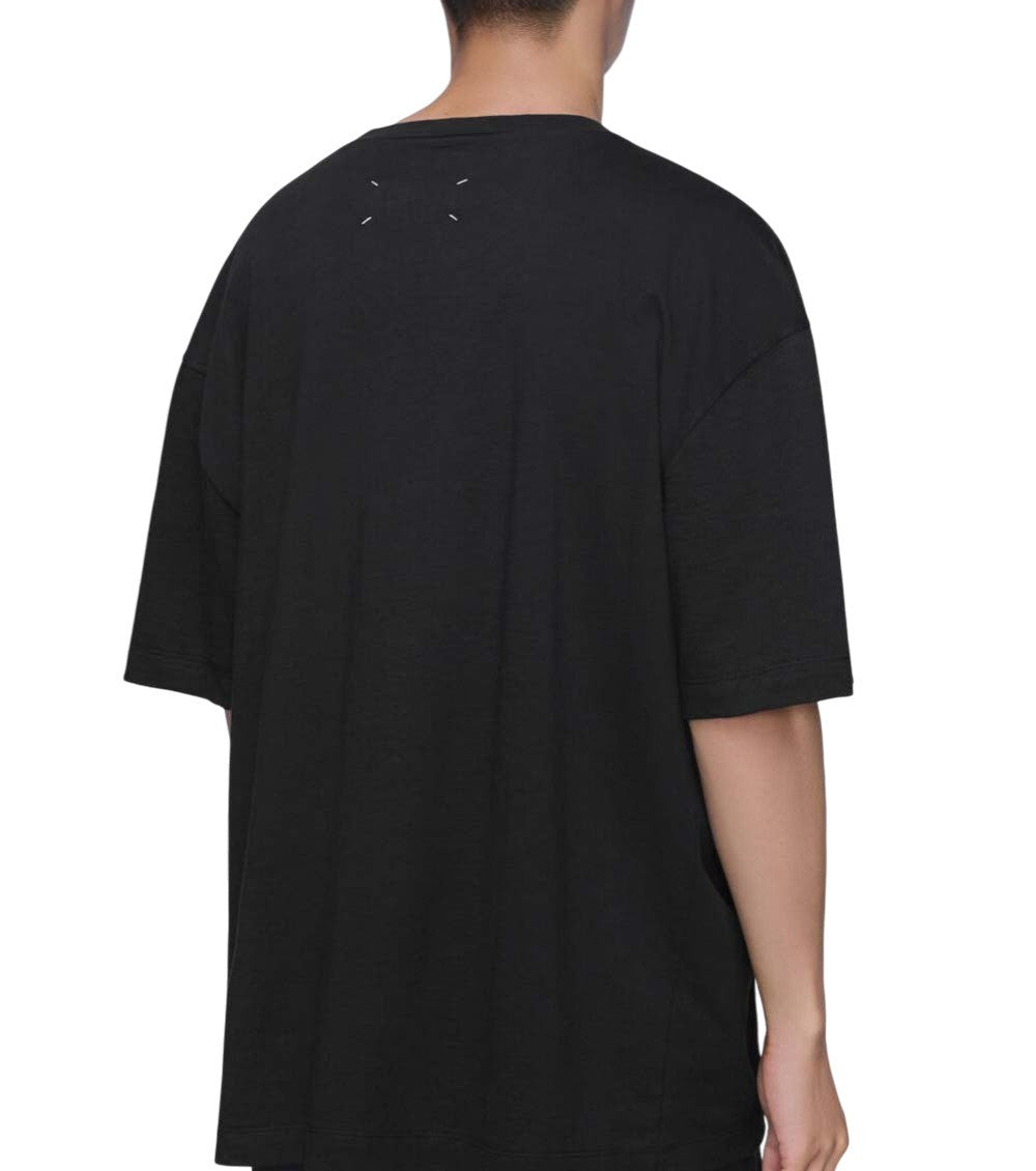 Black Graphic Crew Neck T-Shirt 3