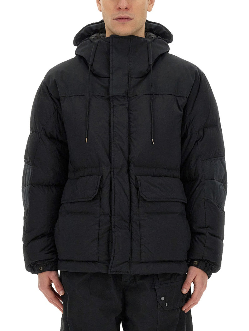 Black Quilted Hood Jacket 1
