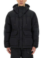 Black Quilted Hood Jacket 1