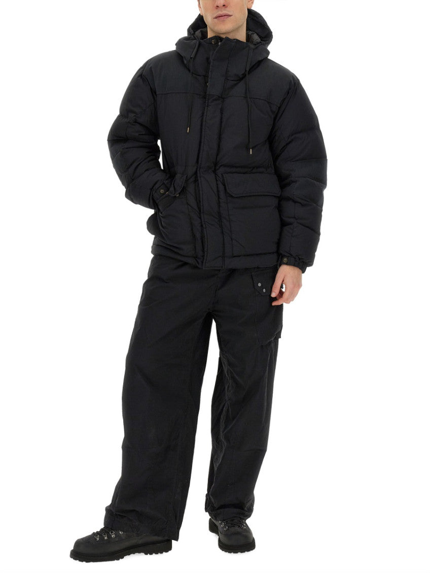 Black Quilted Hood Jacket 2