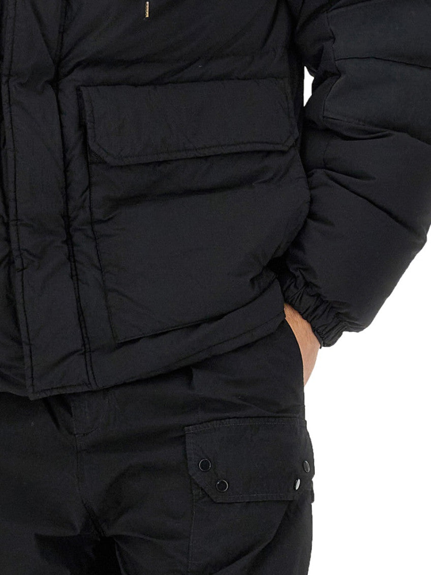Black Quilted Hood Jacket 3