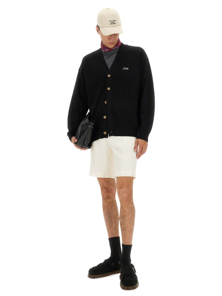 Black V Neck Cardigan 3