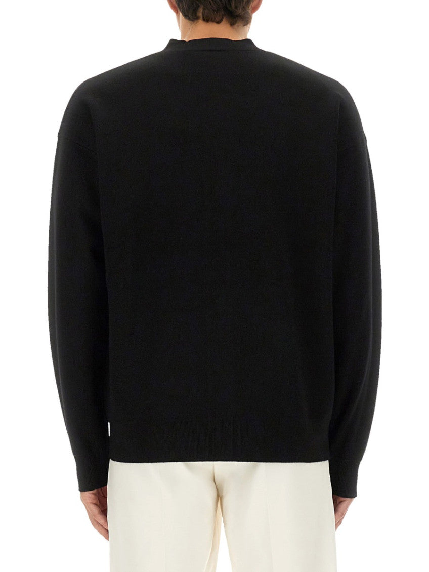 Black V Neck Cardigan 4