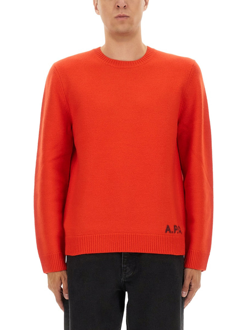 Red Crew Neck Sweater 1
