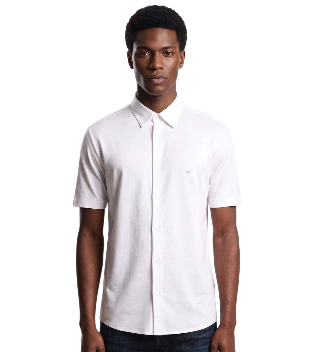 White Slim Solid Shirt 2