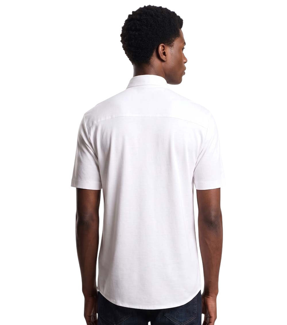 White Slim Solid Shirt 3