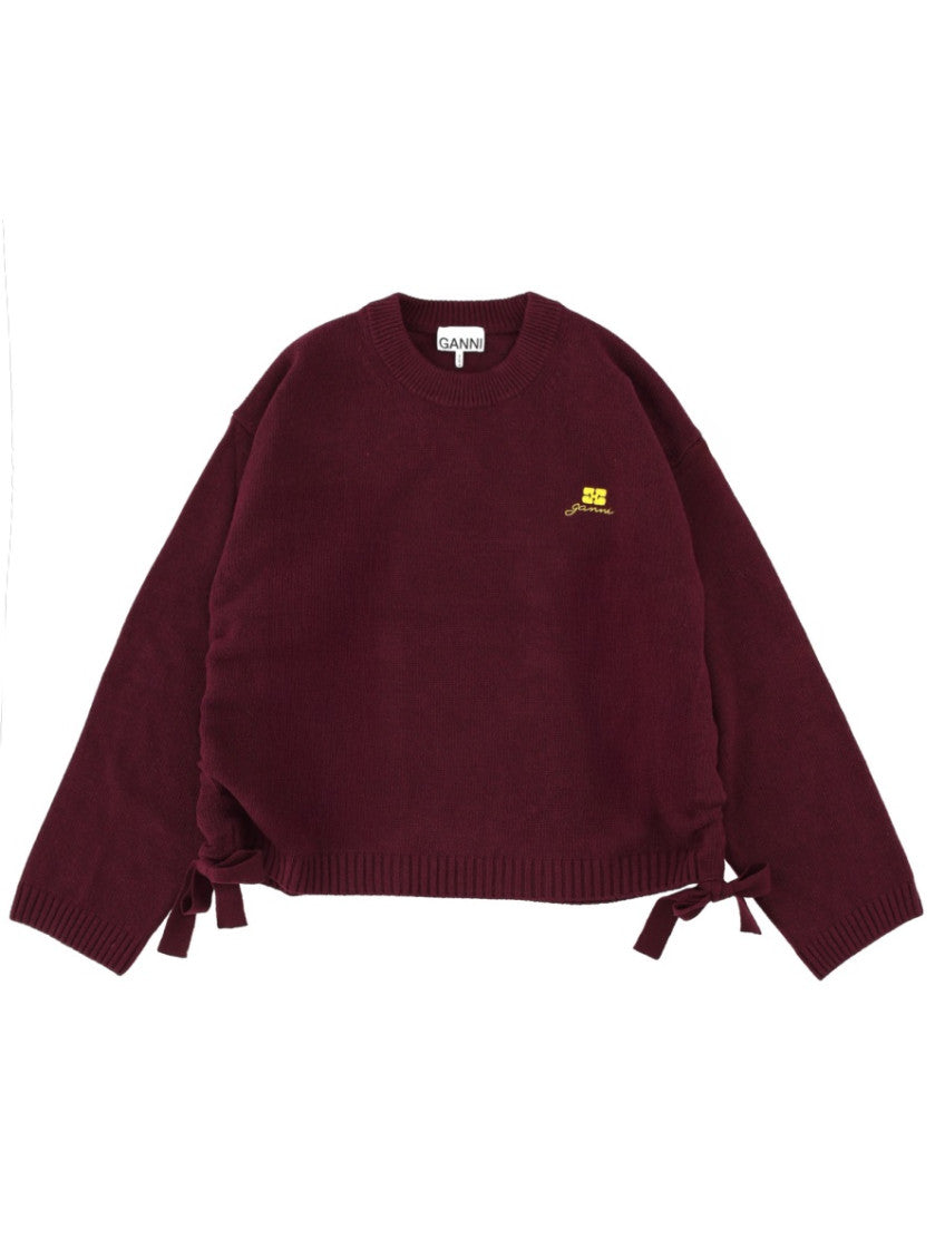 Brown Logo Crew Neck Sweater 1