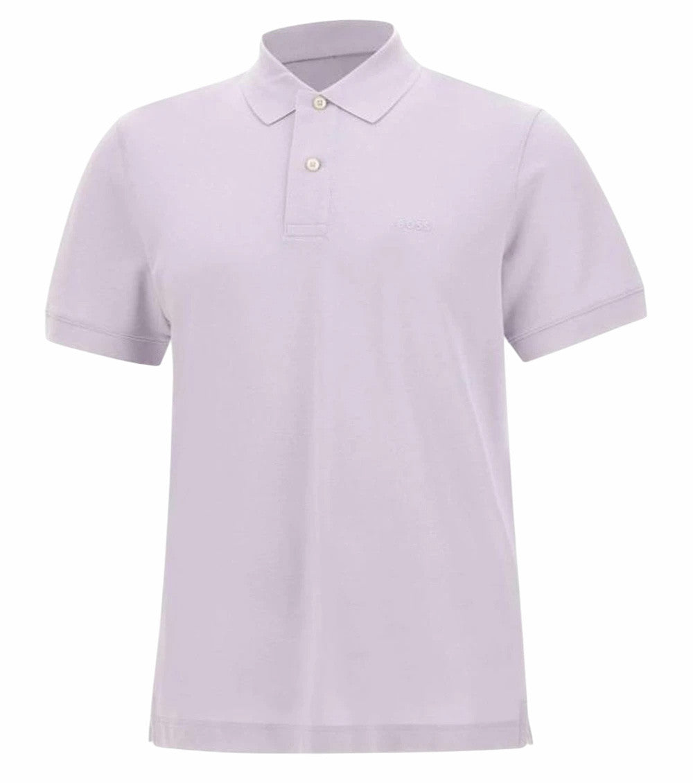 Purple Solid Shirt Collar Polo 1