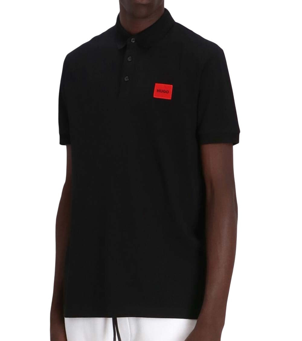 Black Logo Shirt Collar Polo 2