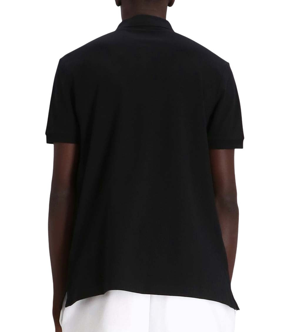 Black Logo Shirt Collar Polo 3