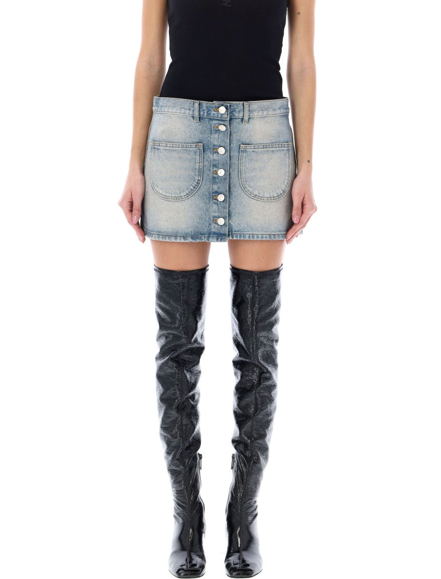 Blue DENIM MINI SKIRT 1