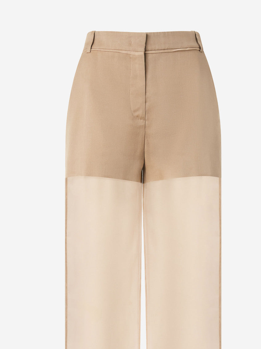 Beige Semi-Transparent Pants 3
