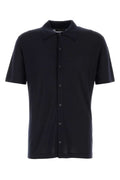 Midnight blue wool shirt 1