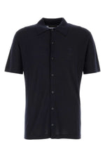 Midnight blue wool shirt 1