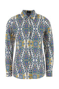 MultiColor Printed Stretch Poplin Shirt 1