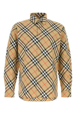 Beige Printed Poplin Shirt 1