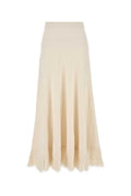 White Boucle Maxi Skirt 1