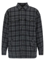 Grey Oversized Checks Shirt 1