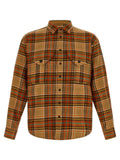 Orange Relaxed Plaid Shirt 1