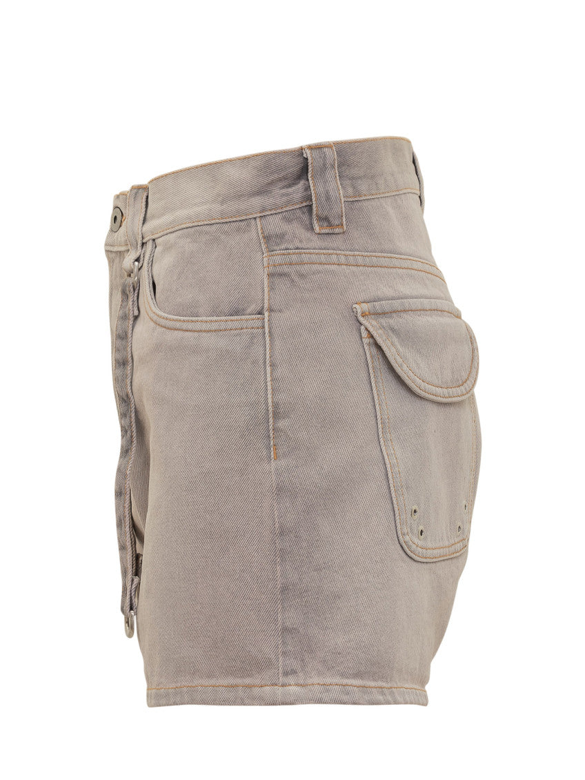 Off White Denim Shorts 3