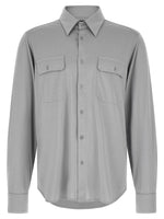 Grey Regular Solid Shirt 1