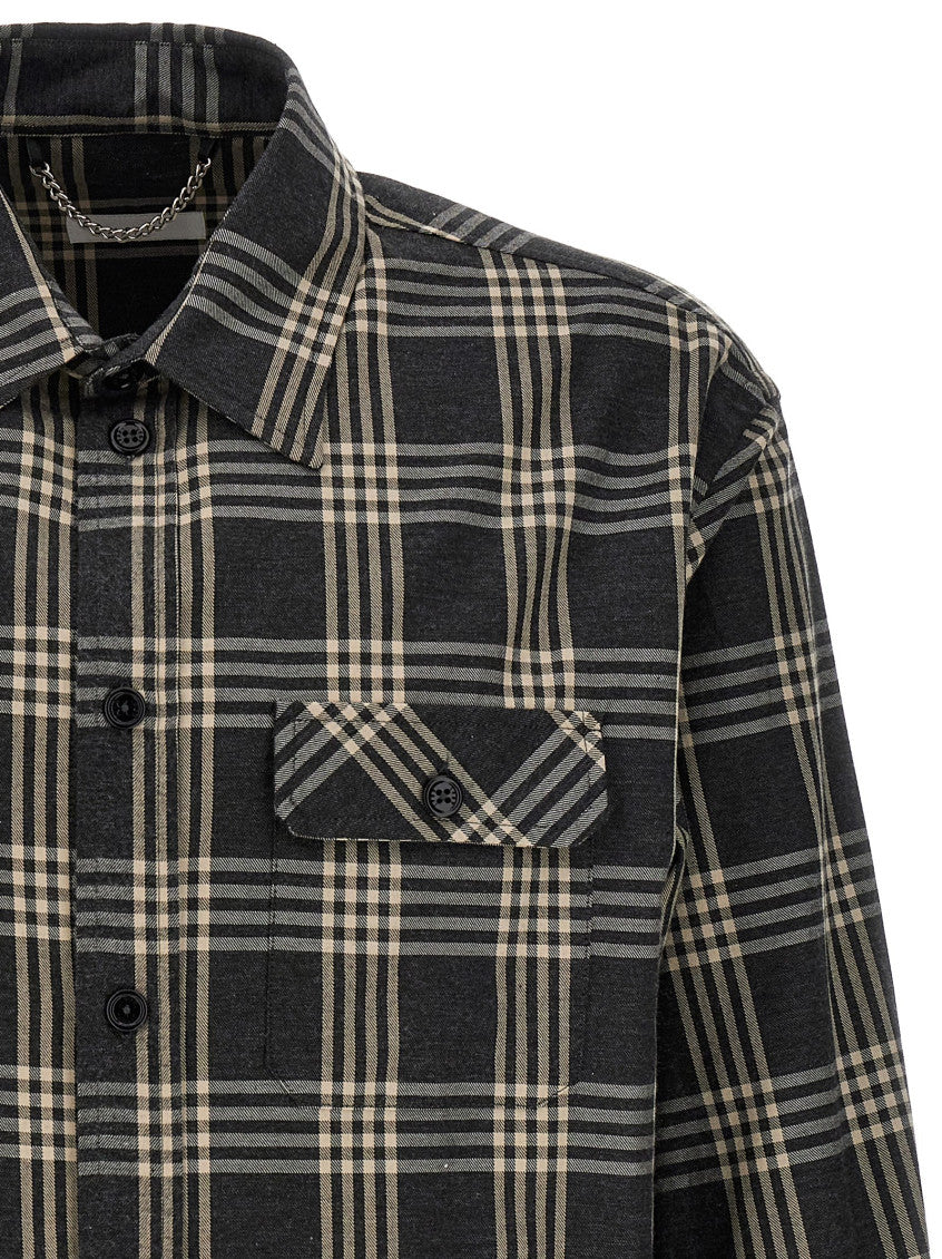 Grey Regular Checks Shirt 2