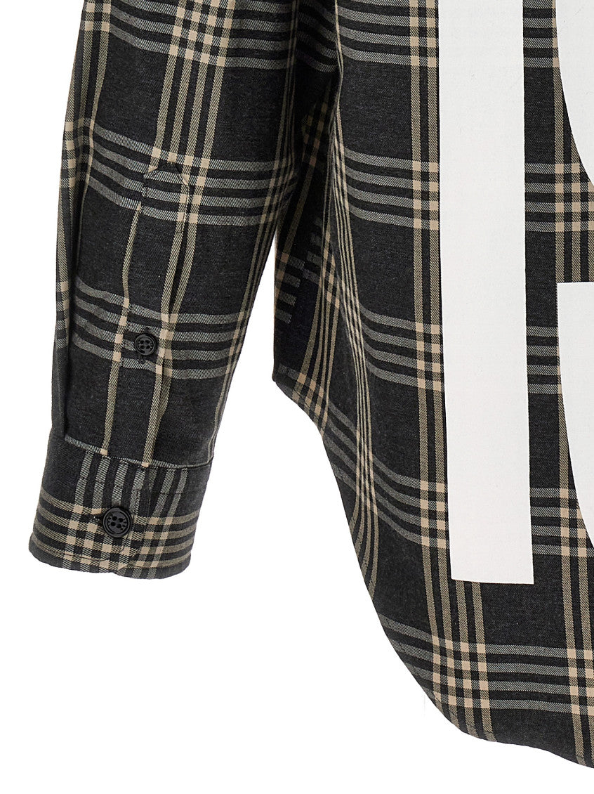 Grey Regular Checks Shirt 3