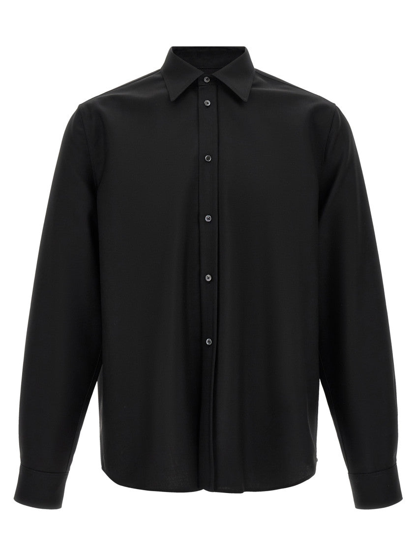 Black Regular Solid Shirt 1