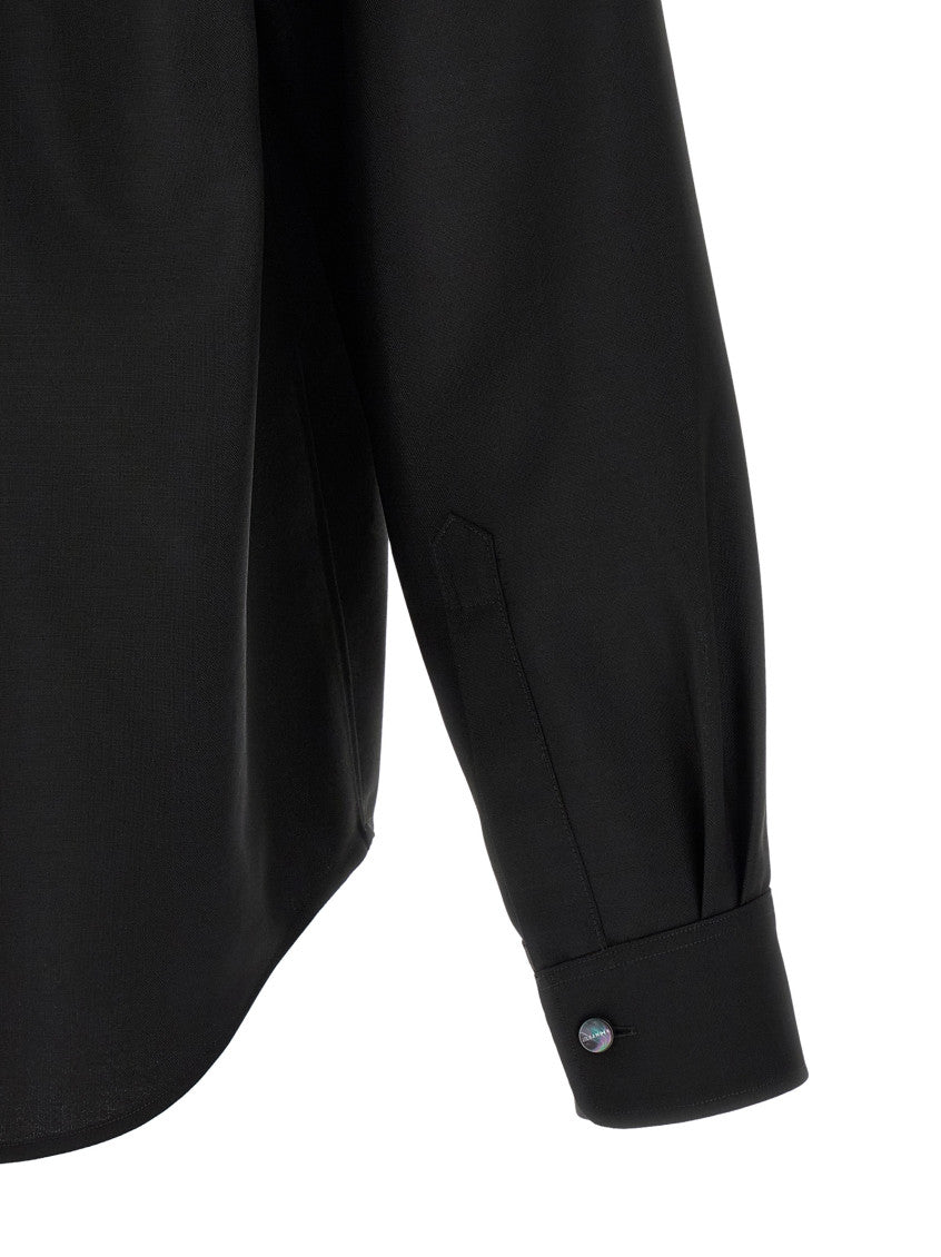 Black Regular Solid Shirt 4