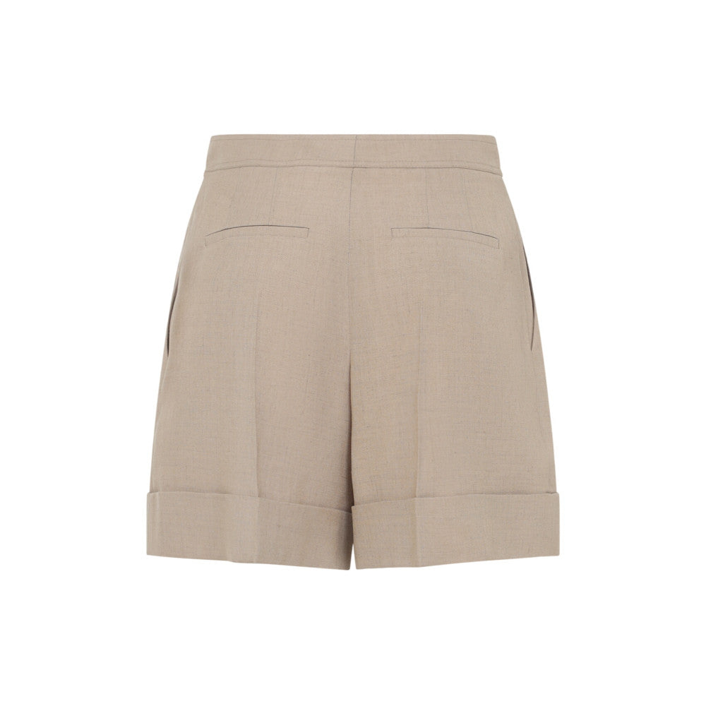 Beige Solid Short 2