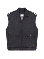Blue Solid Shirt Collar Jacket 1