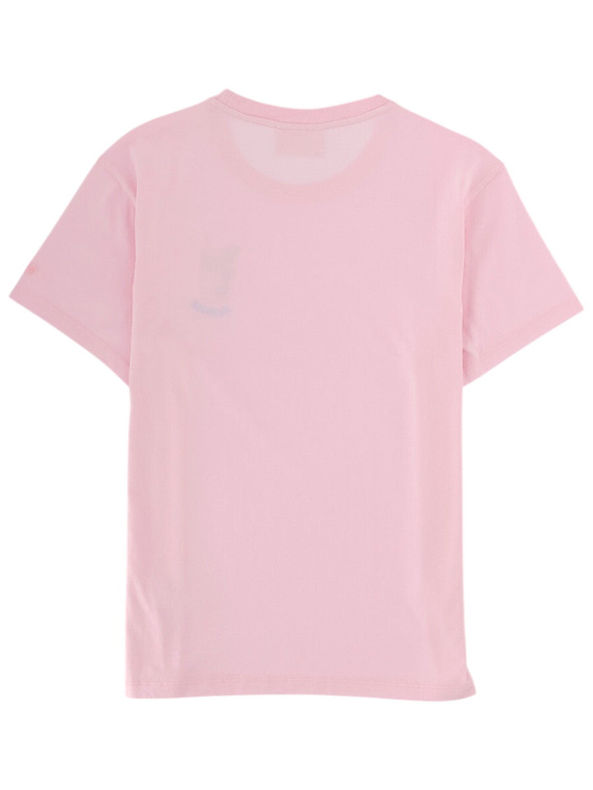 Pink Graphic Crew Neck T-Shirt 2