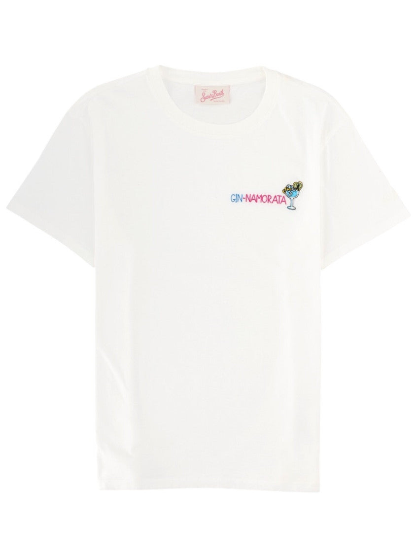 White Graphic Crew Neck T-Shirt 1