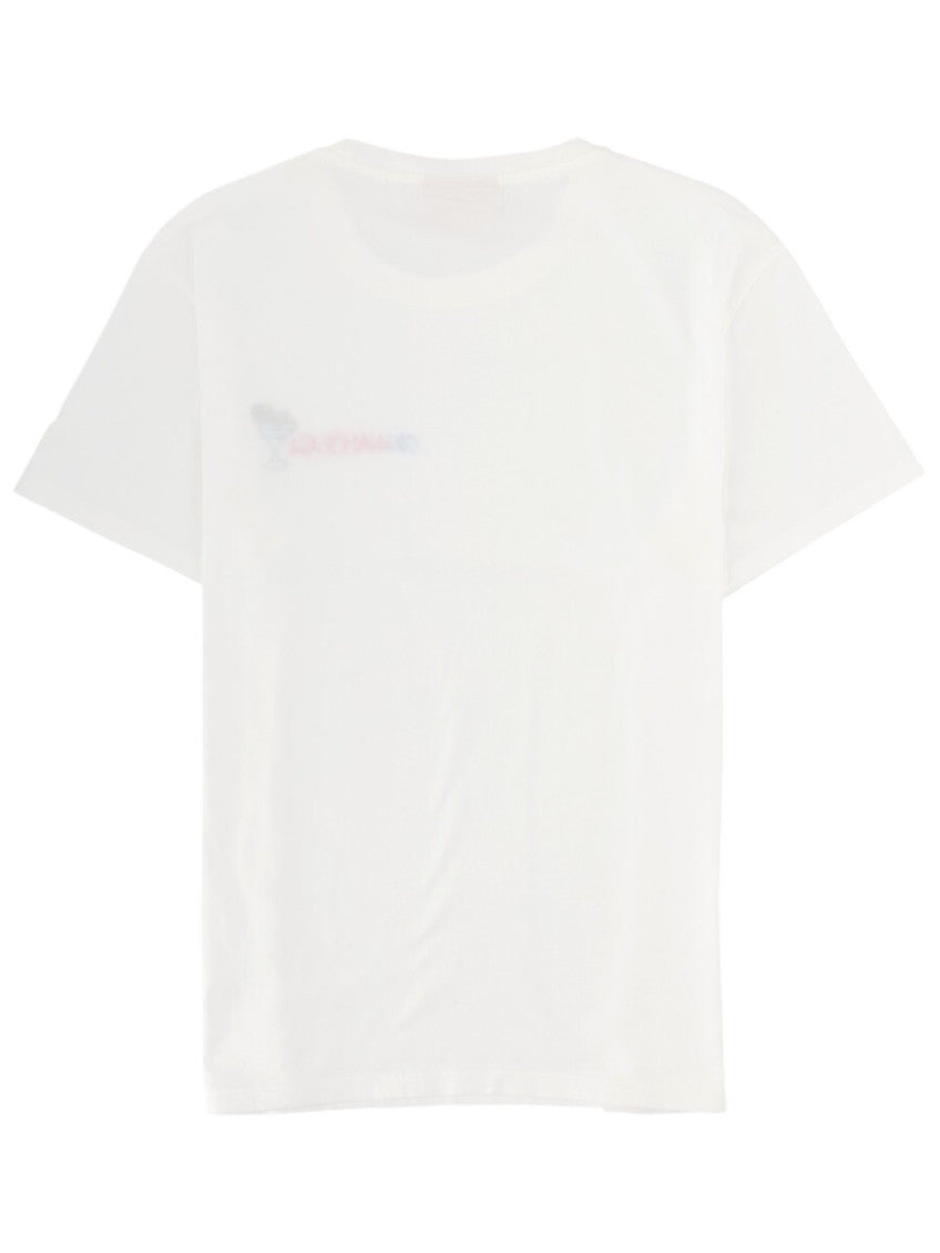 White Graphic Crew Neck T-Shirt 2