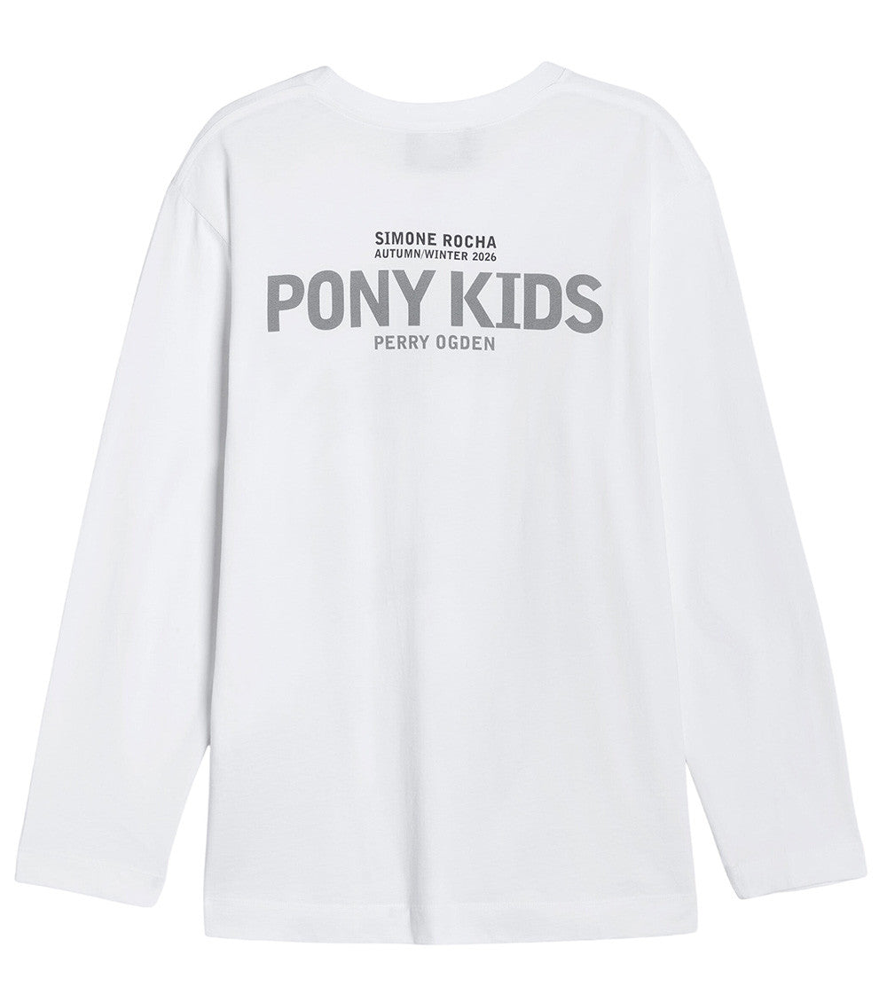 White Graphic Round Neck T-Shirt 2