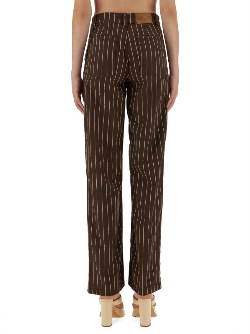 Brown Straight High Rise Jeans 2