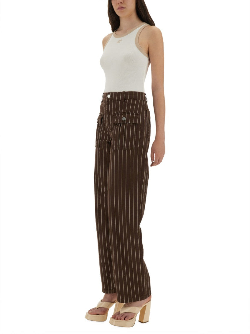 Brown Straight High Rise Jeans 3