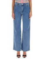 Blue Straight High Rise Jeans 1