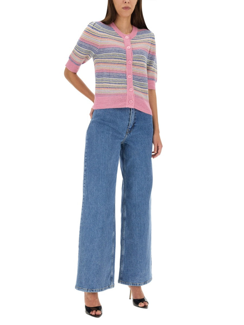 Blue Straight High Rise Jeans 4